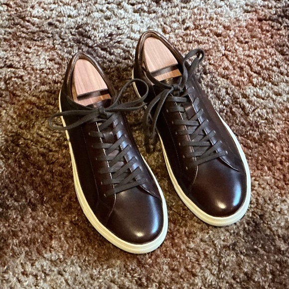 Aldo Men’s Vegan Leather Shoes, Classicspec Brown - Picture 1 of 3